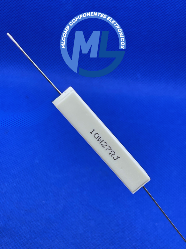 RESISTOR DE FIO 22R 10W 5 AXIAL PORCELANA CTT MLComp