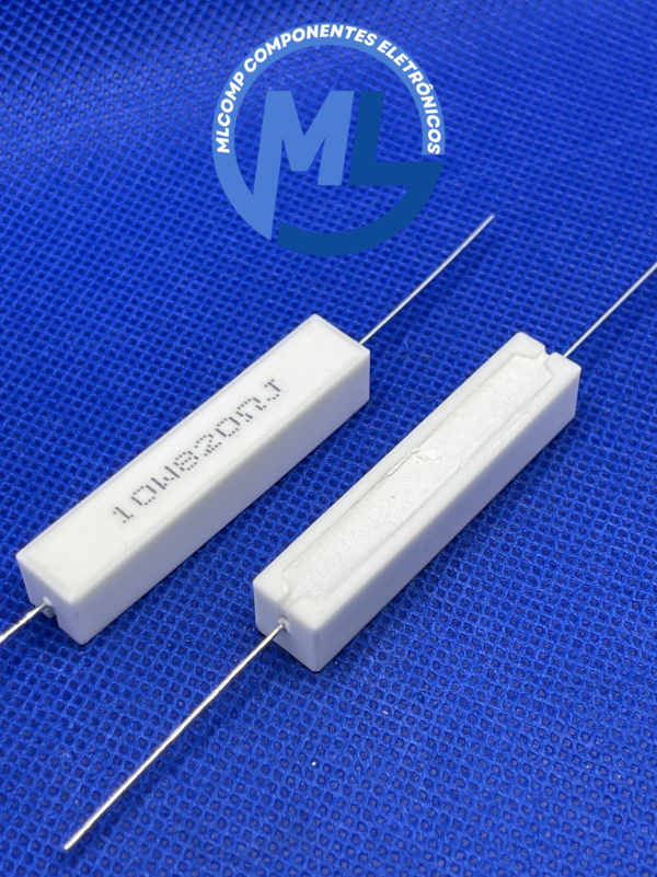 RESISTOR DE FIO 820R 10W 5 AXIAL PORCELANA CTT MLComp