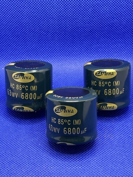 SAMWHA Elko Kondensator Snap-In 6800uF 63V 35x40mm 105° NEW [4 pcs