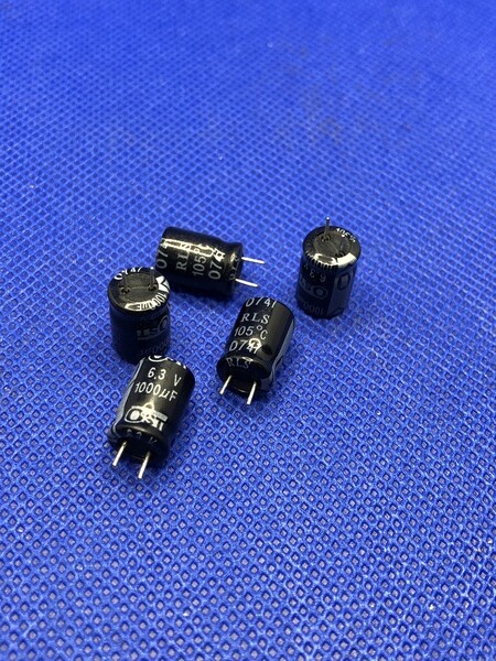 10-Pack 6.3V 1000uF 105°C Low ESR SUNCON Capacitors - 8x12mm Size - For Power Supply & Electronics Repair