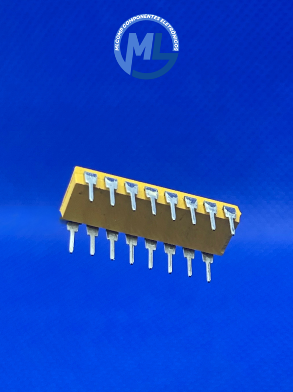 25 Pezzi Reti Resistori DALE MDP1601-222G 2.2K Ohm 2% 16 Pin DIP - Lotto NOS