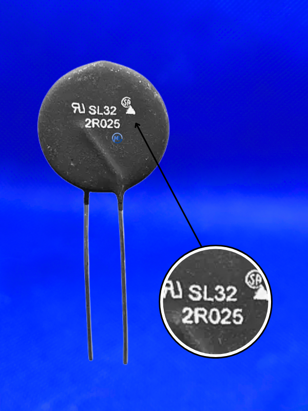 Termistore NTC Ametherm SL32 2R025 Serie SL32 | Resistenza 2ohm 25A Disco 32mm