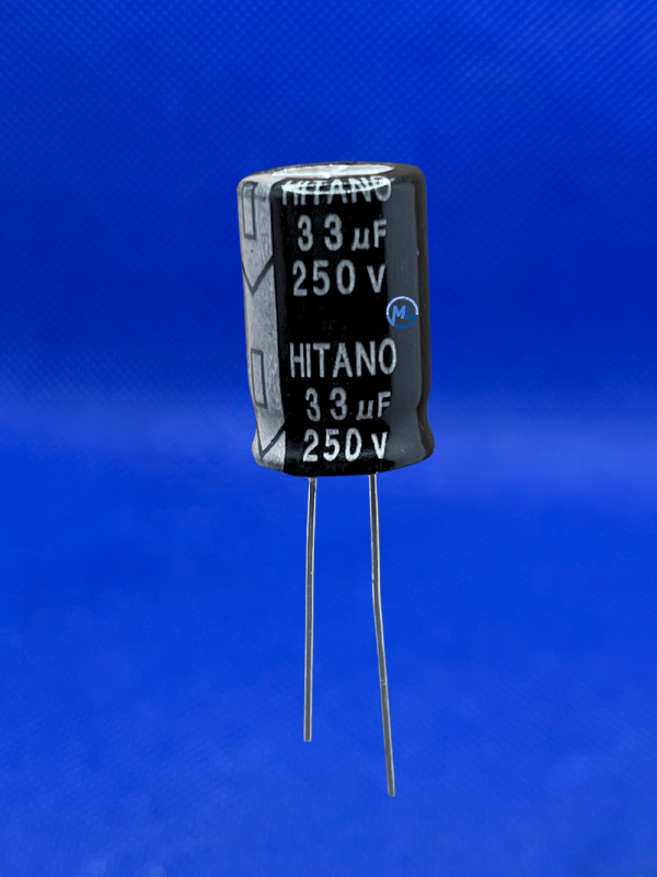 Hitano CAPACITOR ELETROLÍTICO 33UF/250V RD. 105º 13X21MM HITANO – MLComp