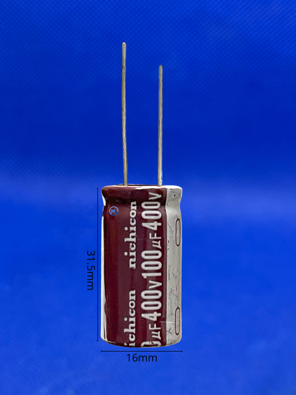 Condensatore Elettrolitico Nichicon UPZ 100uF 400V 16x31,5mm – Lotto Da 2 Pezzi