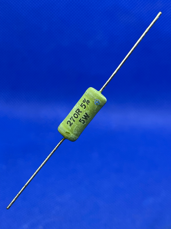 TE Connectivity MOX-Widerstand 270Ω 5W – Metalloxid, Axial, 5% Toleranz, 2 Stück – Made In DE